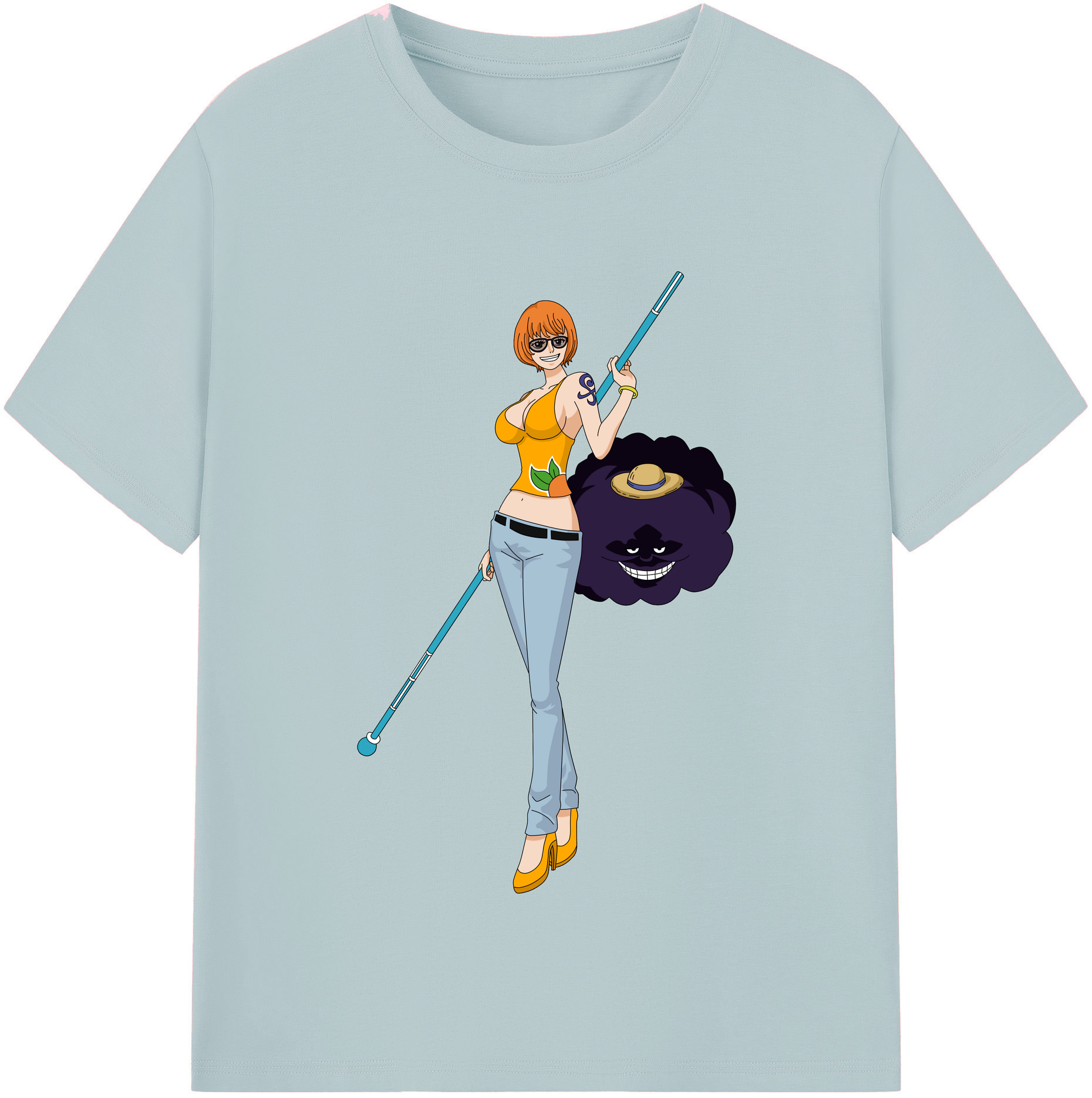ワンピース ナミ ONE PIECE Nami 綿100％半袖Tシャツ（フロントプリント）